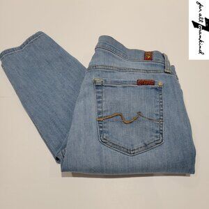 7 FOR ALL MANKIND Ankle Gwenevere Jeans Size: 29